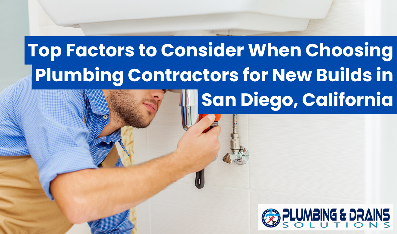 plumbing contractors for new builds San Diego