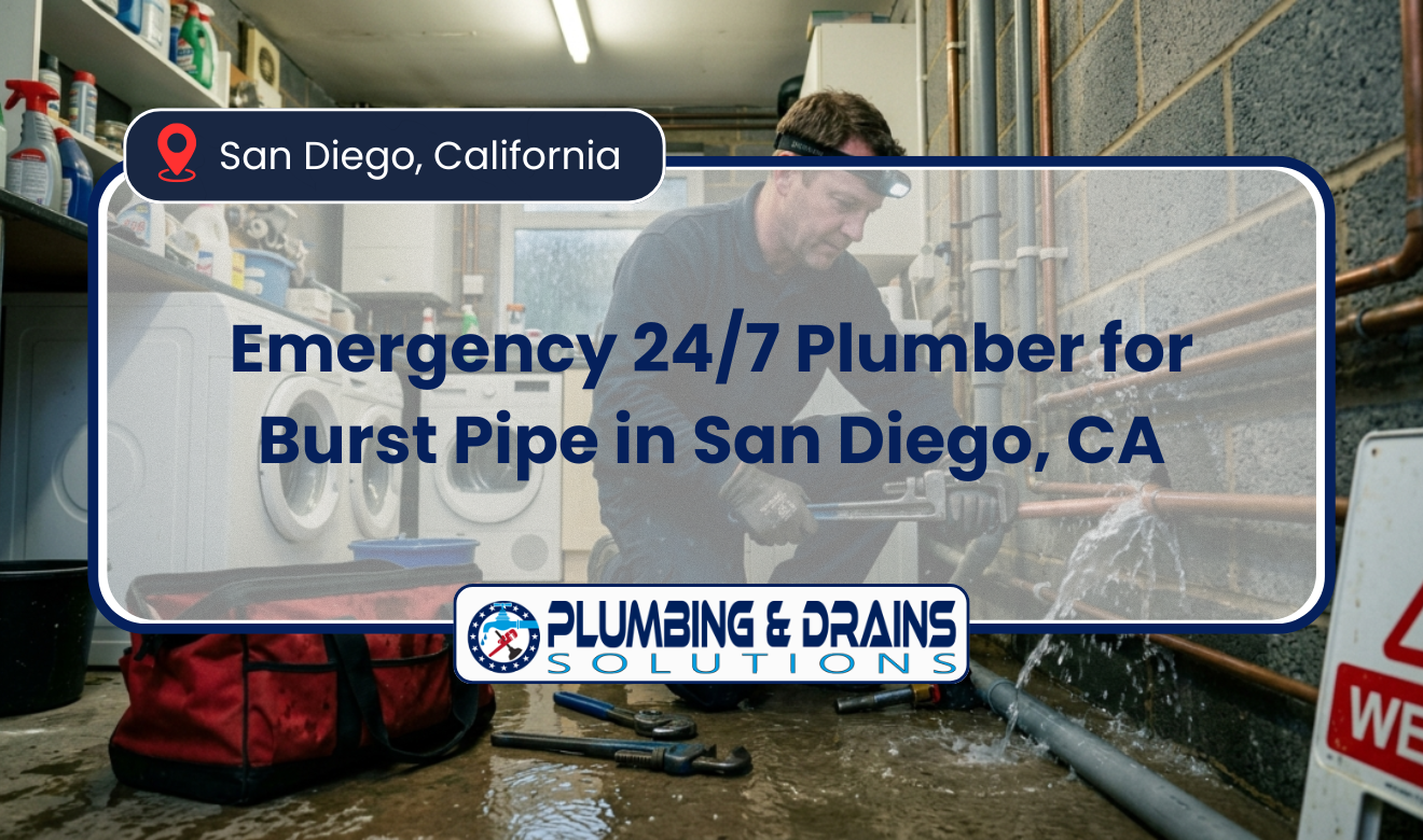 24/7 plumber for burst pipe San Diego
